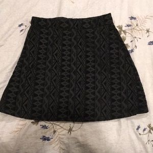 Velvet Aztec Skater Skirt